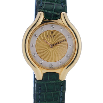 Vintage Ebel Beluga Ladies 18ct Yellow Gold Watch with Diamonds