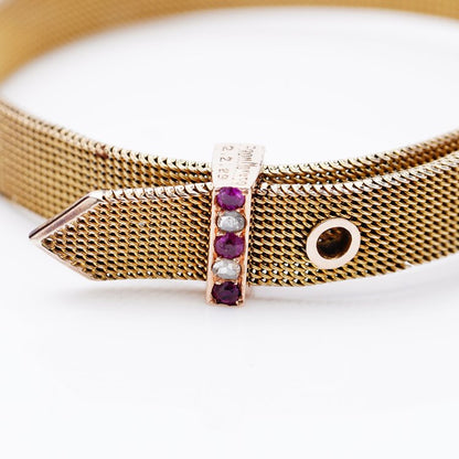 Vintage Gourdel Vales and Co Belt Bracelet