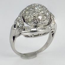 Vintage Diamond and Platinum Domed Cocktail Ring, 3.72 carats