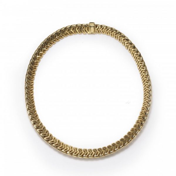 Tiffany and Co Vannerie 18ct Yellow Gold Necklace