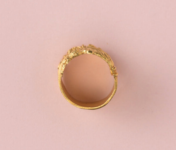 Antique Scandinavian Gold Dragon Ring