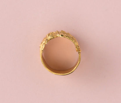 Antique Scandinavian Gold Dragon Ring