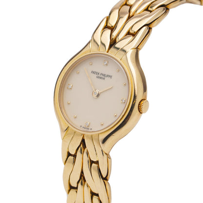 Patek Philippe La Flamme 18ct Yellow Gold Ladies Quartz Watch