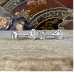2.02ct Diamond Stud Earrings in Platinum