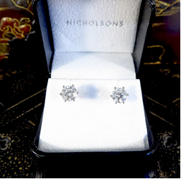 2.02ct Diamond Stud Earrings in Platinum