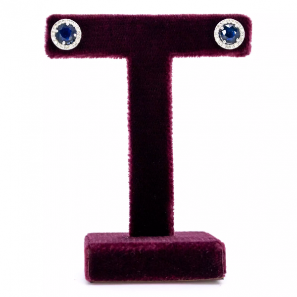 2.10ct Sapphire and Diamond Convertible Earrings