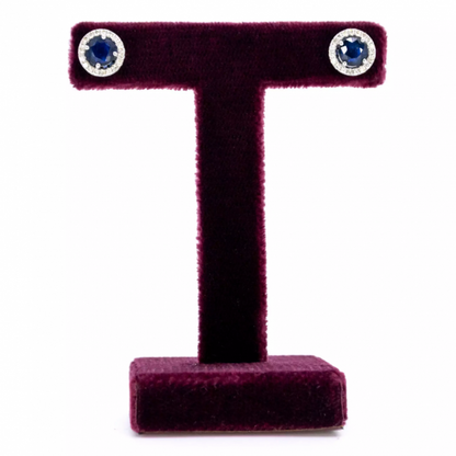 2.10ct Sapphire and Diamond Convertible Earrings