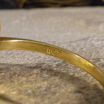 2.30ct Asscher Cut Yellow Sapphire and 1.40ct Diamond Cluster Ring