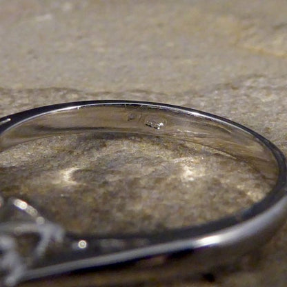 2.52ct Old Cut Diamond Three Stone Platinum Ring