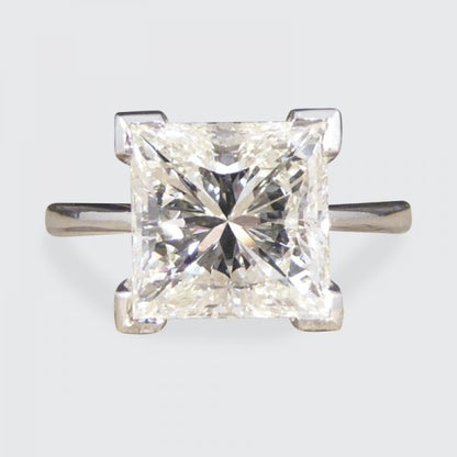 2.95ct Princess Cut Diamond Solitaire Ring