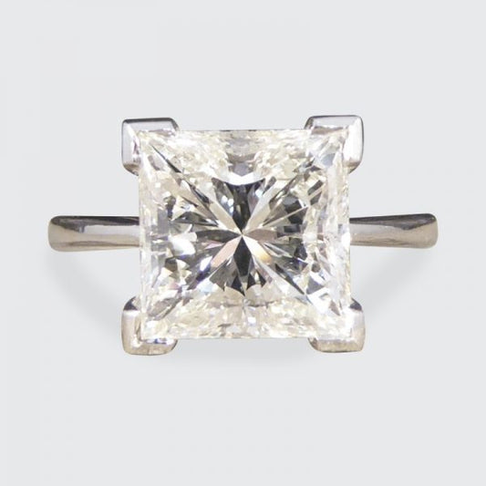 2.95ct Princess Cut Diamond Solitaire Ring