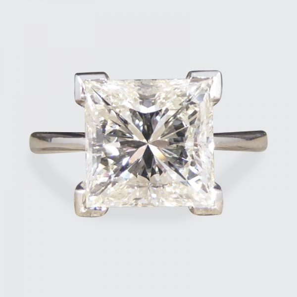 2.95ct Princess Cut Diamond Solitaire Ring