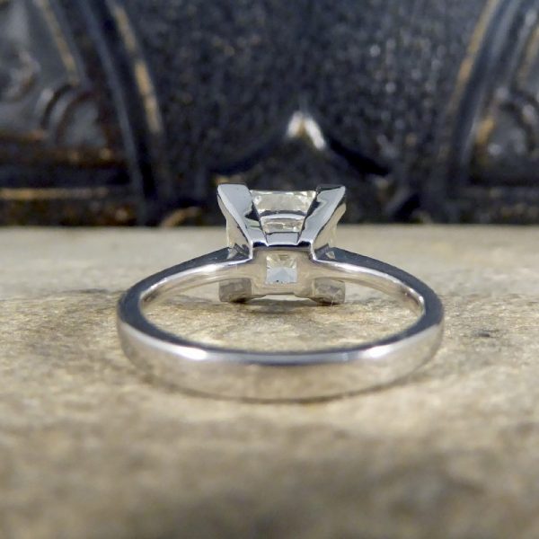 2.95ct Princess Cut Diamond Solitaire Ring