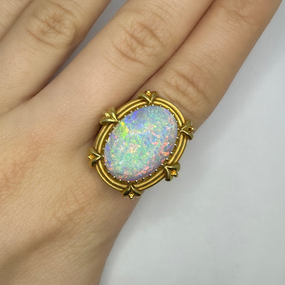 Arts and Crafts Opal Ring