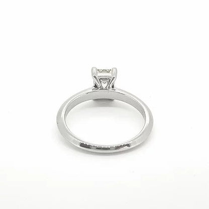 Emerald Cut Diamond Single Stone Engagement Ring, 1.03 carats