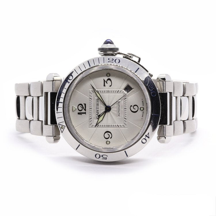 Cartier Pasha Stainless Steel with Grill Automatic Watch