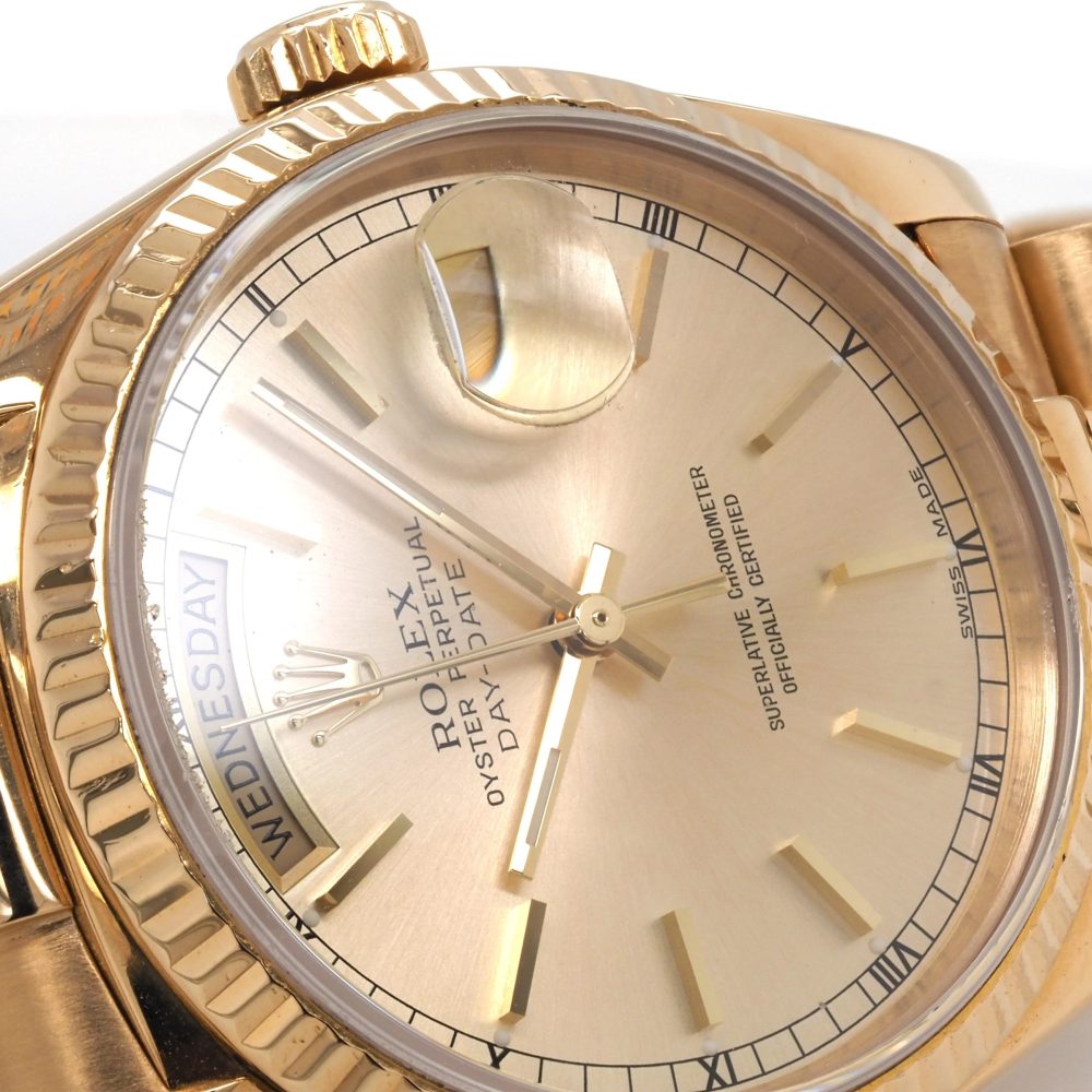Vintage Rolex Day Date 18ct Yellow Gold Automatic Watch, Circa 1985
