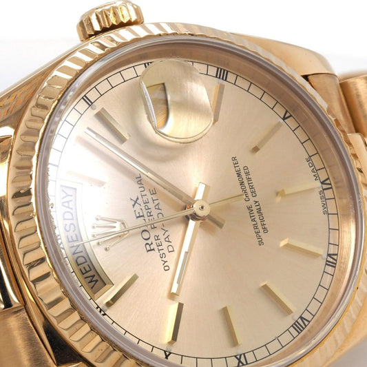 Vintage Rolex Day Date 18ct Yellow Gold Automatic Watch, Circa 1985