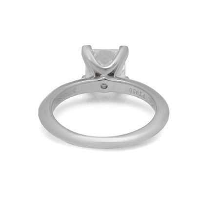 Tiffany and Co 1.19ct Princess Diamond Solitaire Engagement Ring in Platinum