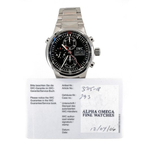 IWC GST Rattrapante 3715 Split Second 43mm Stainless Steel Automatic Watch, with box and papers