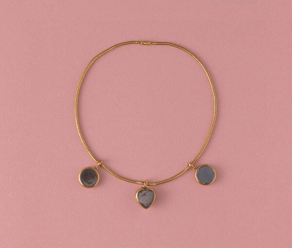 Antique Victorian Faith Hope and Love Gold Necklace