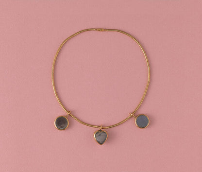 Antique Victorian Faith Hope and Love Gold Necklace