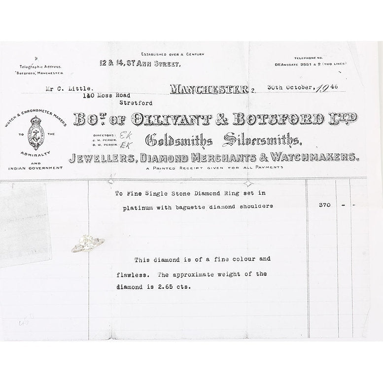 Art Deco 1.97ct Old Cut Diamond Solitaire Engagement Ring