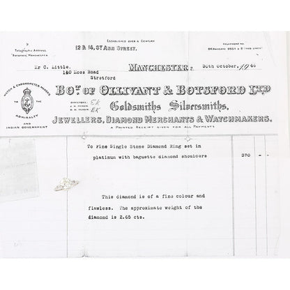 Art Deco 1.97ct Old Cut Diamond Solitaire Engagement Ring