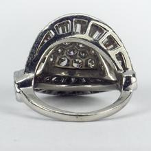 Retro Diamond and Platinum Cocktail Ring, 2.55 carats
