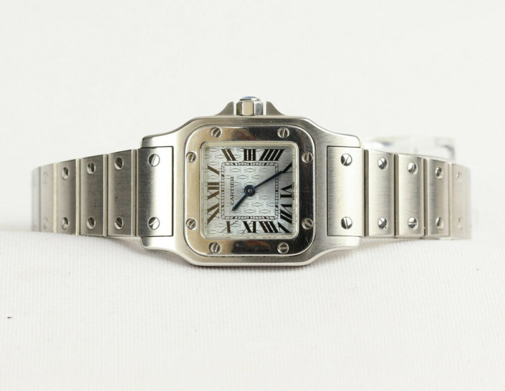 Ladies Cartier Santos Galbee 24mm Stainless Steel Wrist Watch