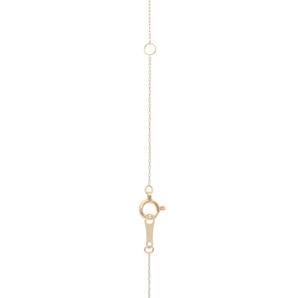 Diamond seahorse pendant necklace in gold.