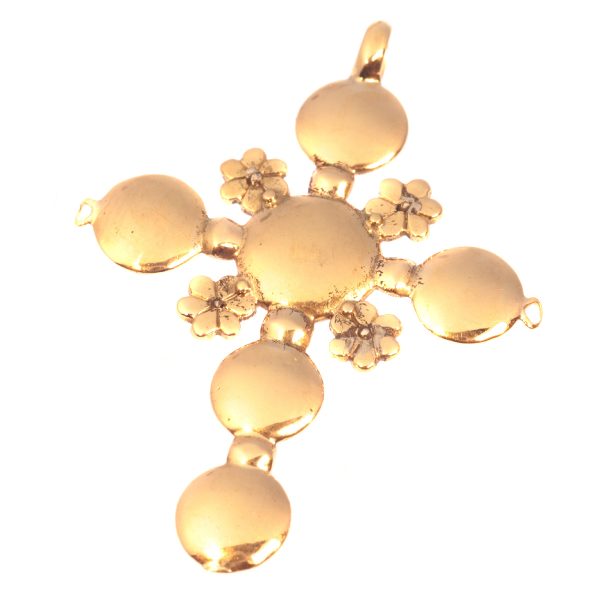 Antique 18th Century Baroque Diamond Set Gold Cross