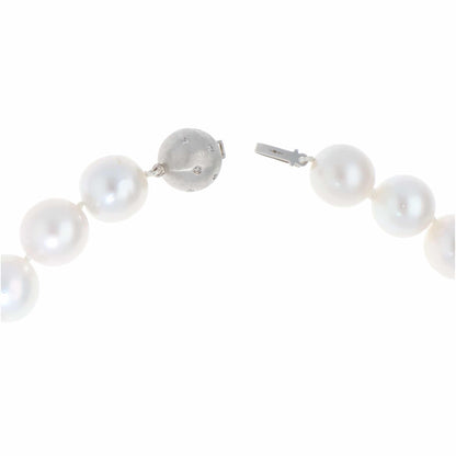 South Sea Pearl Strand Necklace With White Gold Diamond Clasp