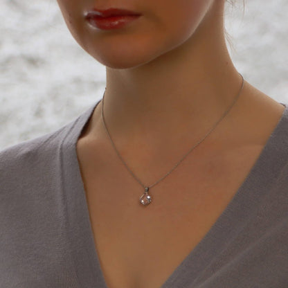 3.10ct Kite Cut Morganite Pendant