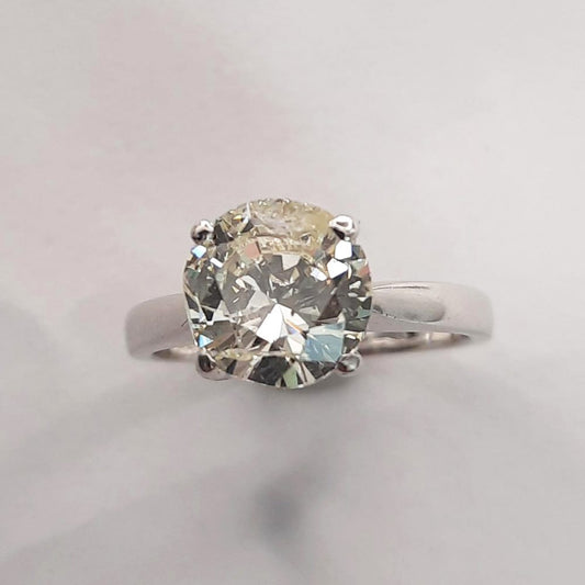 1.90ct Diamond Solitaire Engagement Ring in 18ct White Gold