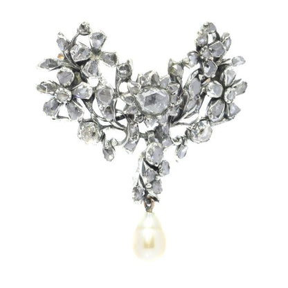 Antique Early 18th Century Georgian Diamond Brooch