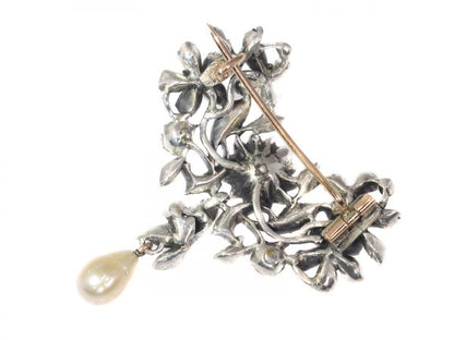 Antique Early 18th Century Georgian Diamond Brooch