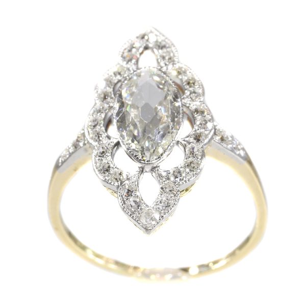Antique Art Nouveau Diamond Engagement Ring