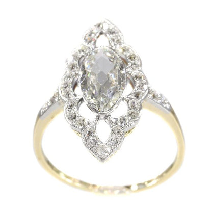 Antique Art Nouveau Diamond Engagement Ring