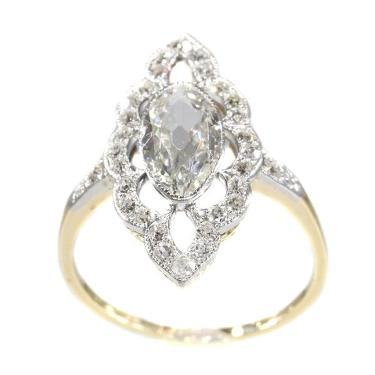 Antique Art Nouveau Diamond Engagement Ring