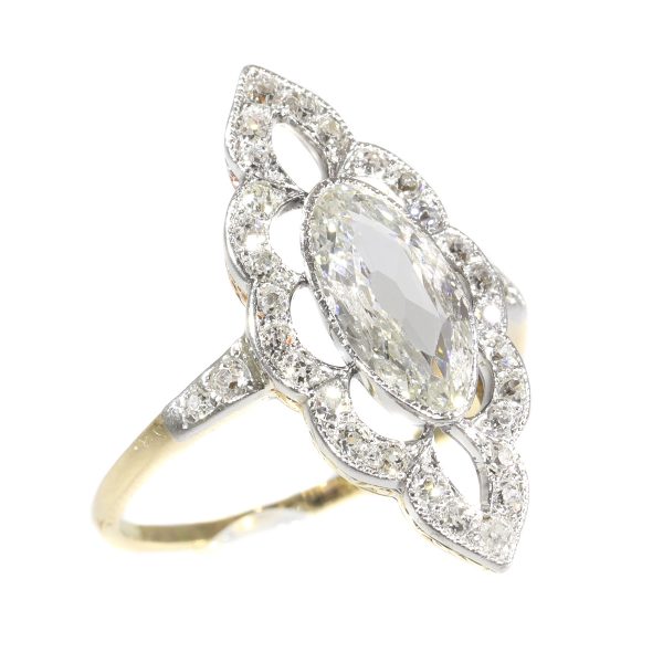 Antique Art Nouveau Diamond Engagement Ring