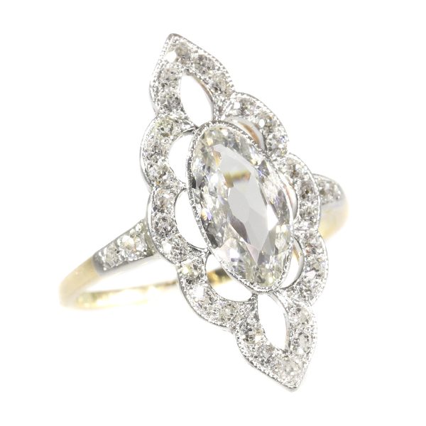 Antique Art Nouveau Diamond Engagement Ring