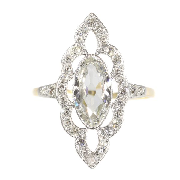 Antique Art Nouveau Diamond Engagement Ring