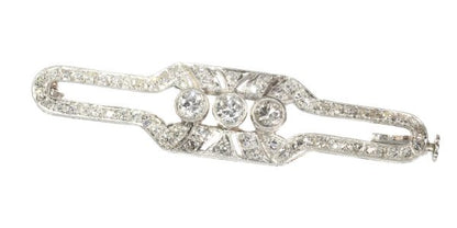 Vintage Art Deco 2.00ct Diamond Platinum Brooch
