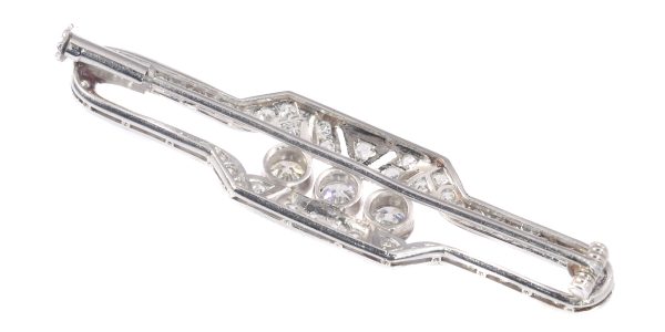 Vintage Art Deco 2.00ct Diamond Platinum Brooch