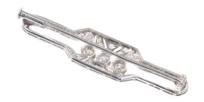 Vintage Art Deco 2.00ct Diamond Platinum Brooch