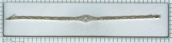 Antique Art Deco Old European Cut Diamond Bracelet
