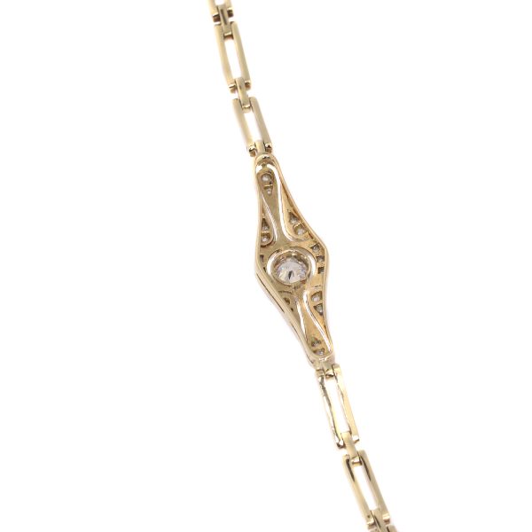 Antique Art Deco Old European Cut Diamond Bracelet