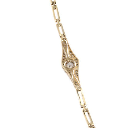 Antique Art Deco Old European Cut Diamond Bracelet