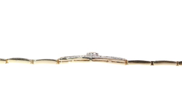 Antique Art Deco Old European Cut Diamond Bracelet